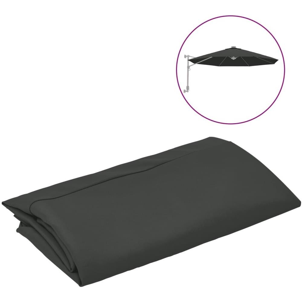 Telo di Ricambio per Ombrellone Bianco Antracite 300 cm - Foto 1