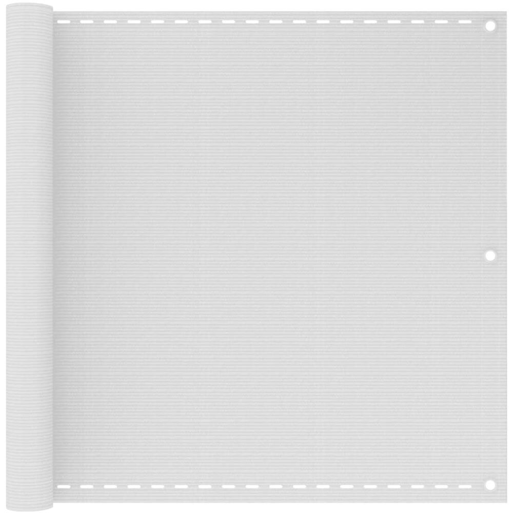 Paravento da Balcone Bianco 90x500 cm in HDPE - Foto 1