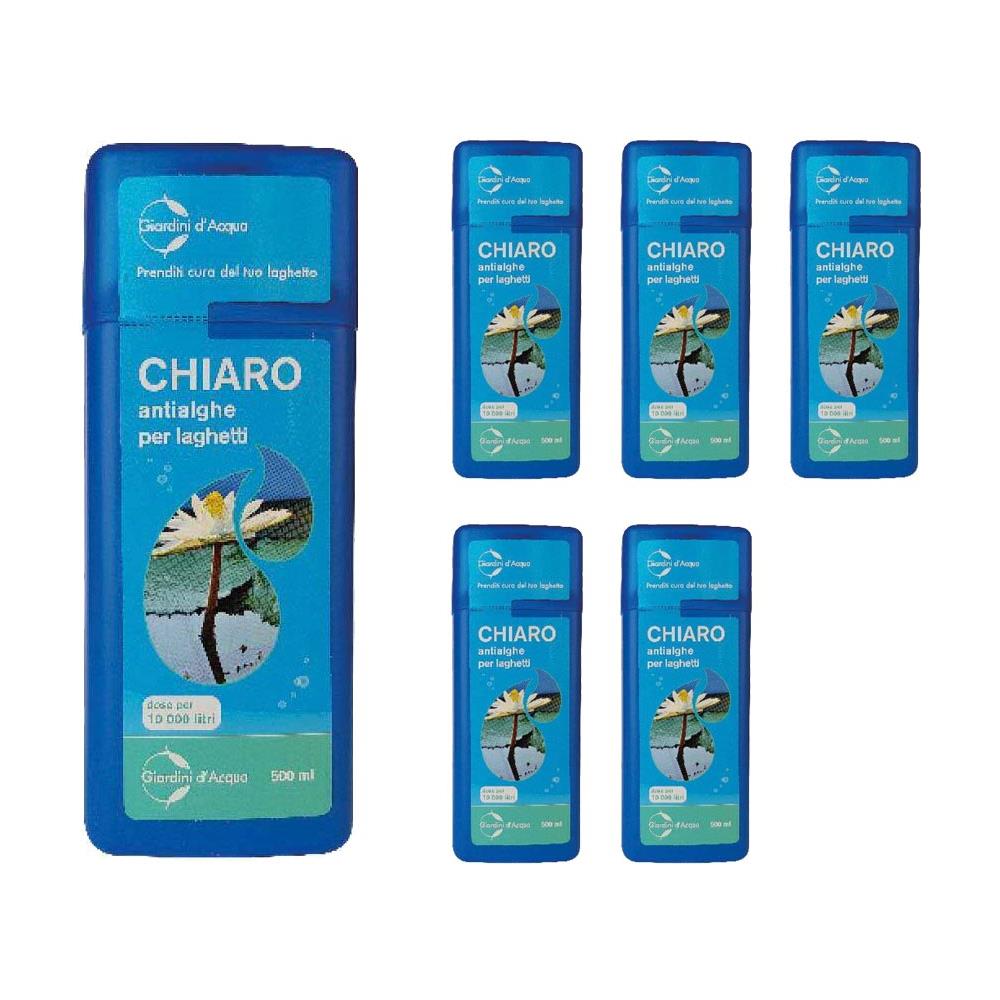 6 Pezzi Chiaro Antialghe Liquido Per Laghetto Dose Per Litri 60000 - Foto 1