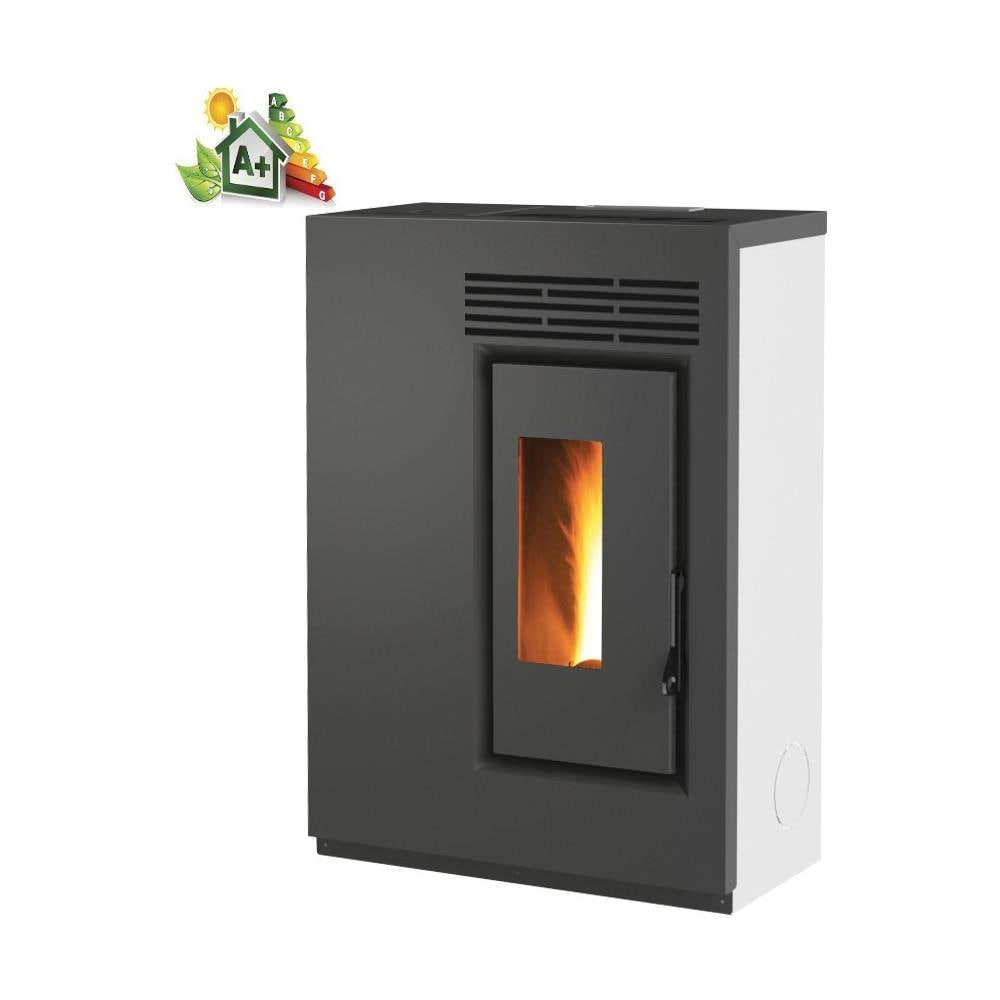 Stufa a Pellet Green E 60 Potenza 6 kW Slim 25 cm Colore Bianco - Foto 1