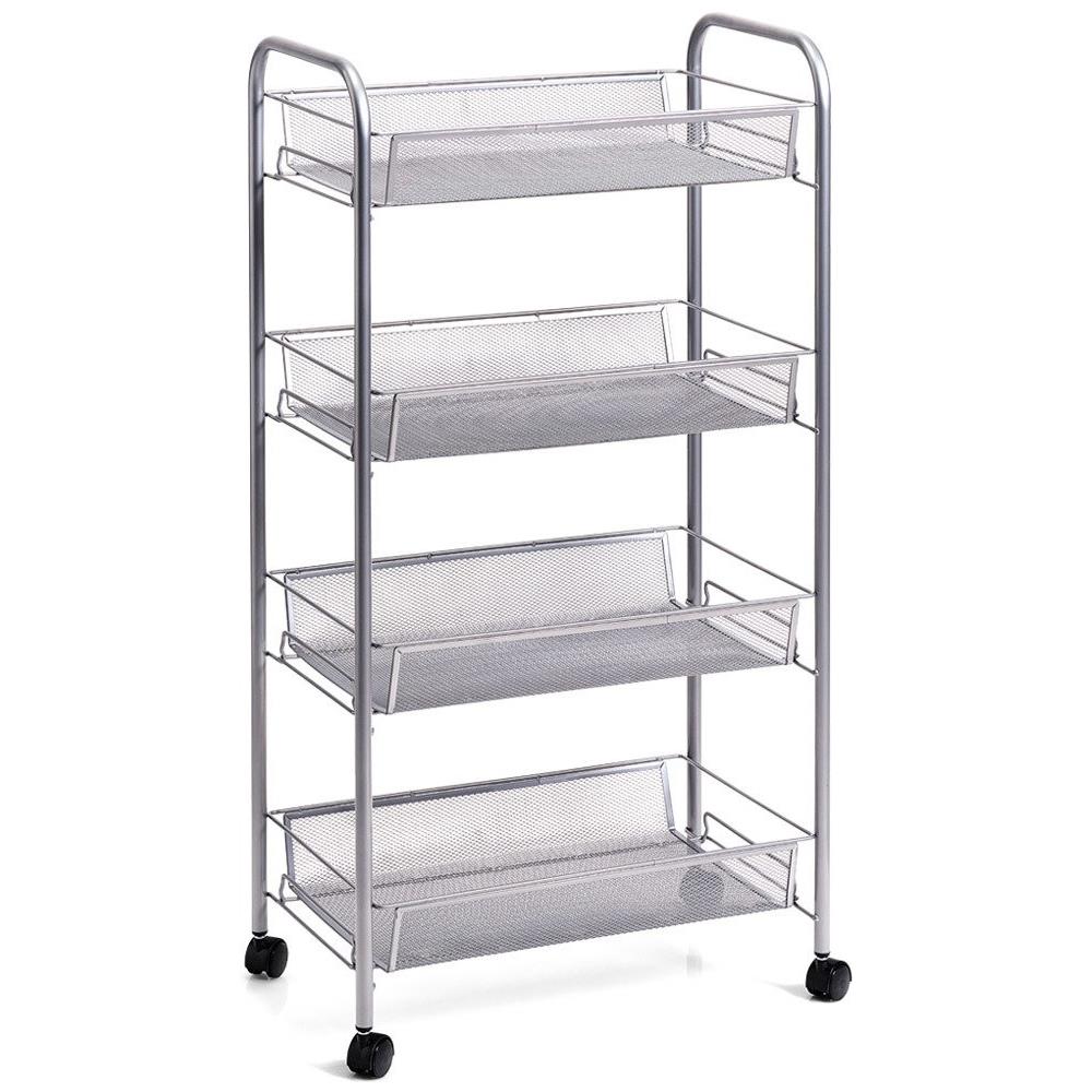 Organizer Universale, Portapacchi, Rete In Acciaio, Capacità Di Stoccaggio A 4 Livelli, Zeller - Foto 1