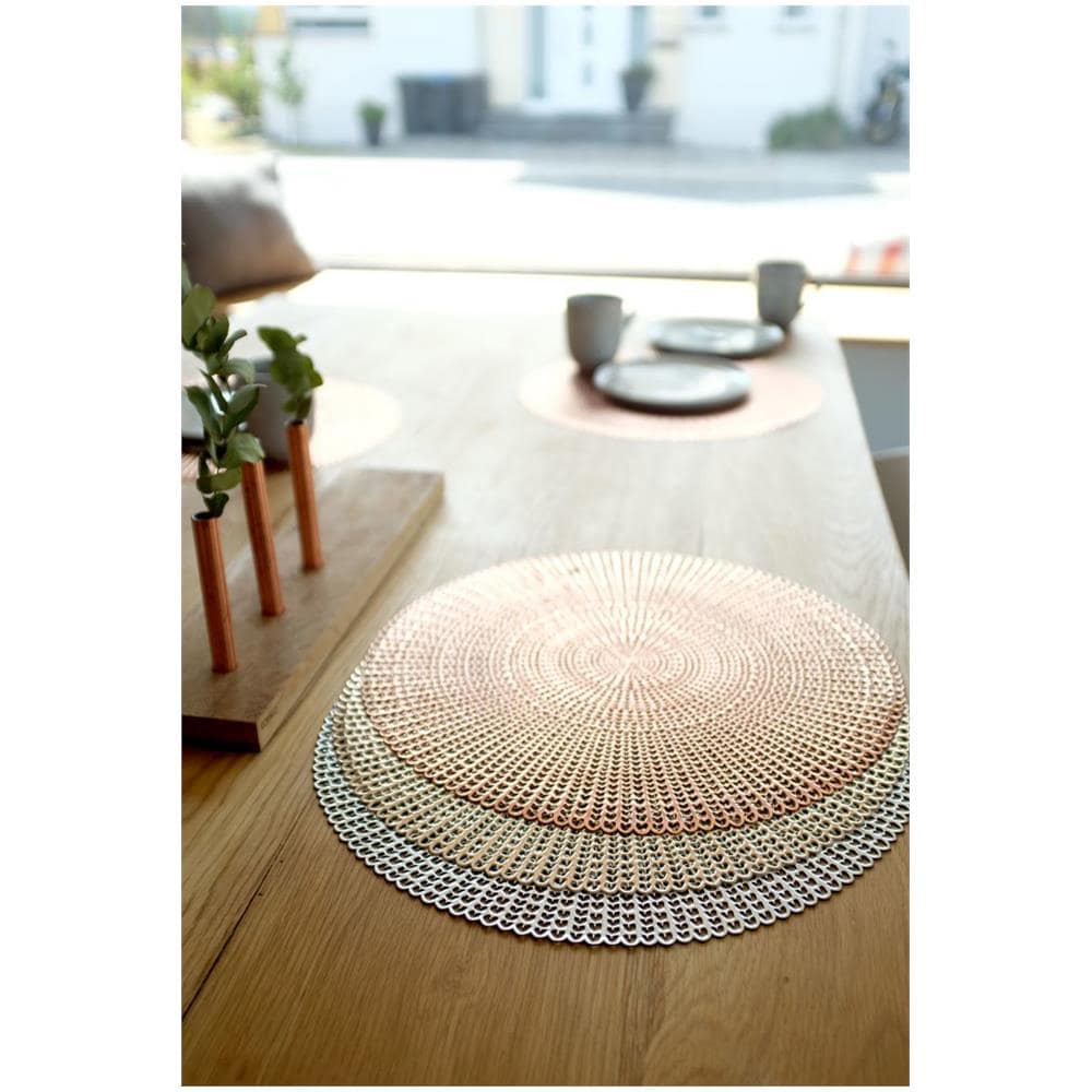 Tappetino Protettivo, Tovaglietta Decorativa - Colore Argento, Ø 41 Cm, Zeller - Foto 2