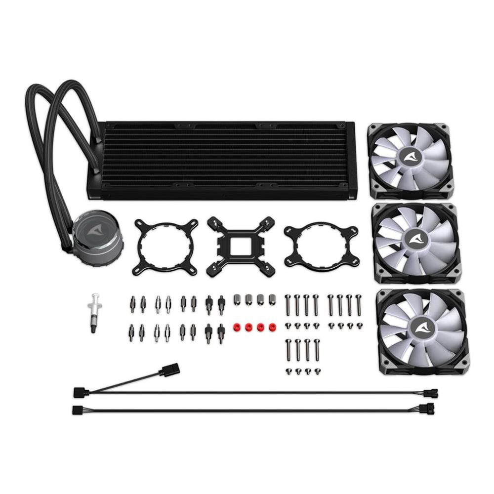 Dissipatore CPU a Liquido S90 RGB per Socket Intel LGA 115X/1366/1200/1700/2011/2011-3/ 2066 e Socket AMD TR4/TRX4/AM5/AM4/AM2/FM2/FM1/AM3+/AM2+/AM2 - Foto 8