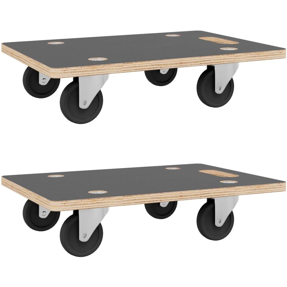 Pedane di Trasporto 2 pz Rettangolari 80x55x11,5 cm 250 kg - Foto 2