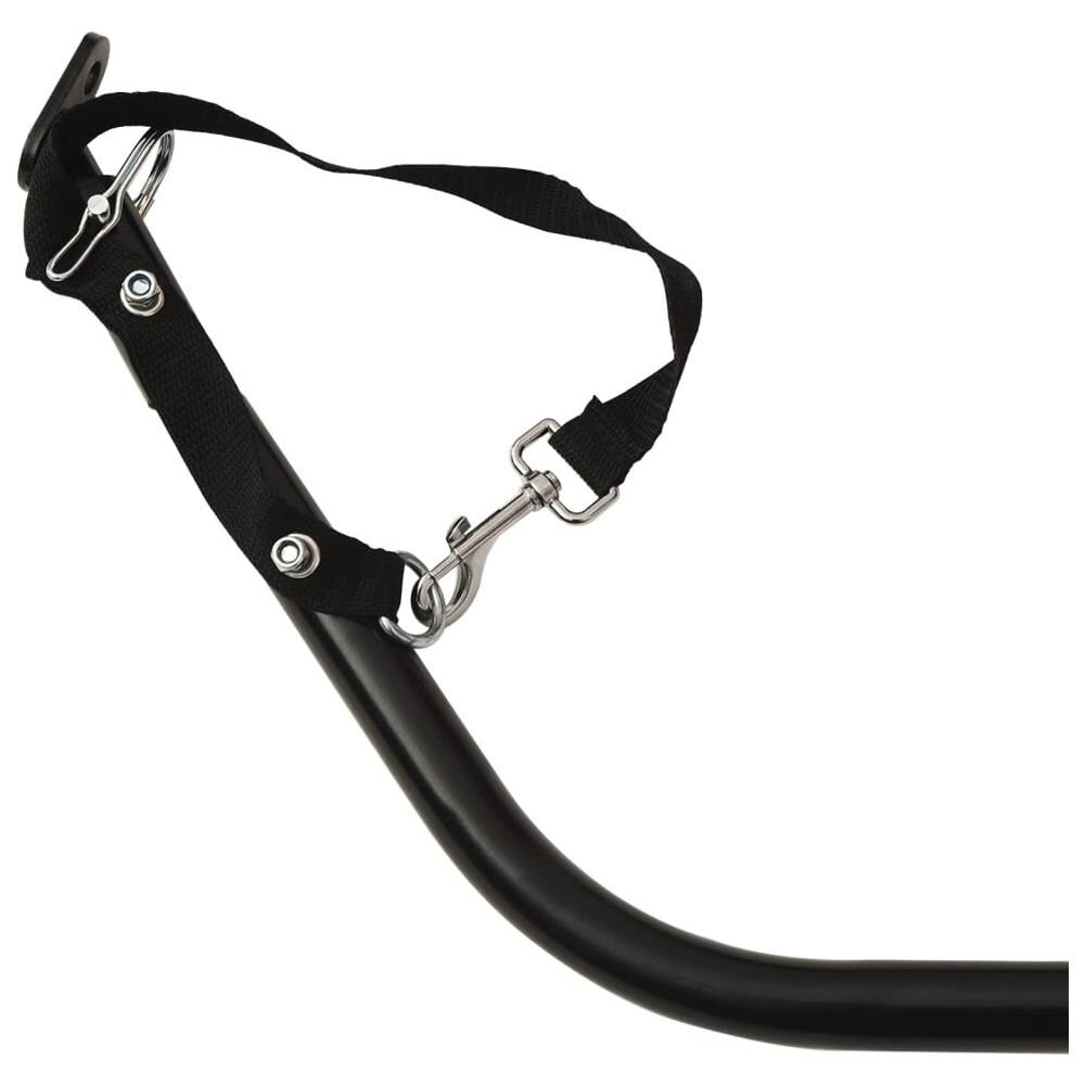 Rimorchio Da Bici Da Carico Nero 30 Kg In Ferro - Foto 10