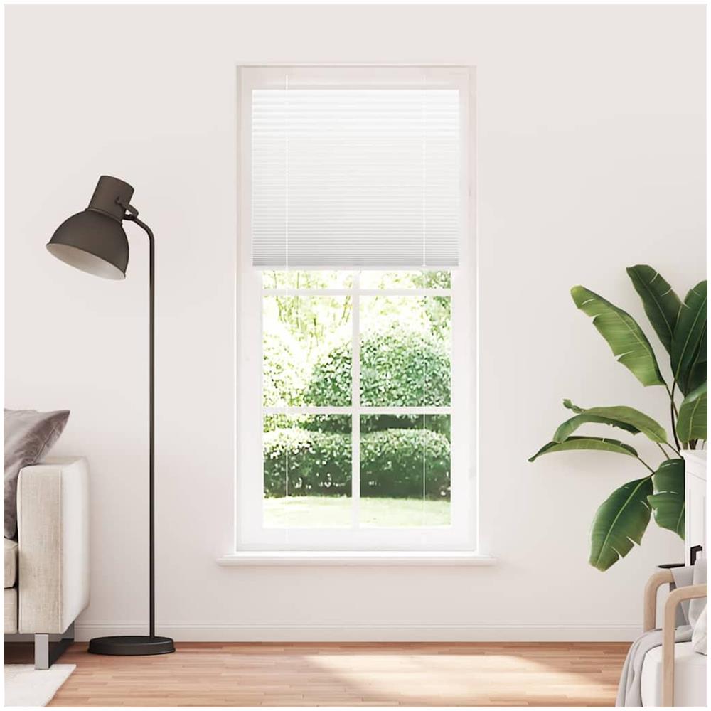 Tenda Plissettata Bianca 90x200 cm Larghezza Tessuto 89,4 cm - Foto 2