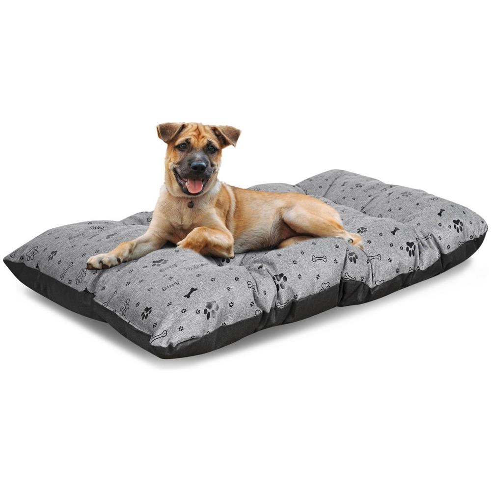 100x70 cm PRESTIGE Letto per cani impermeabile Ossa nere - Foto 1
