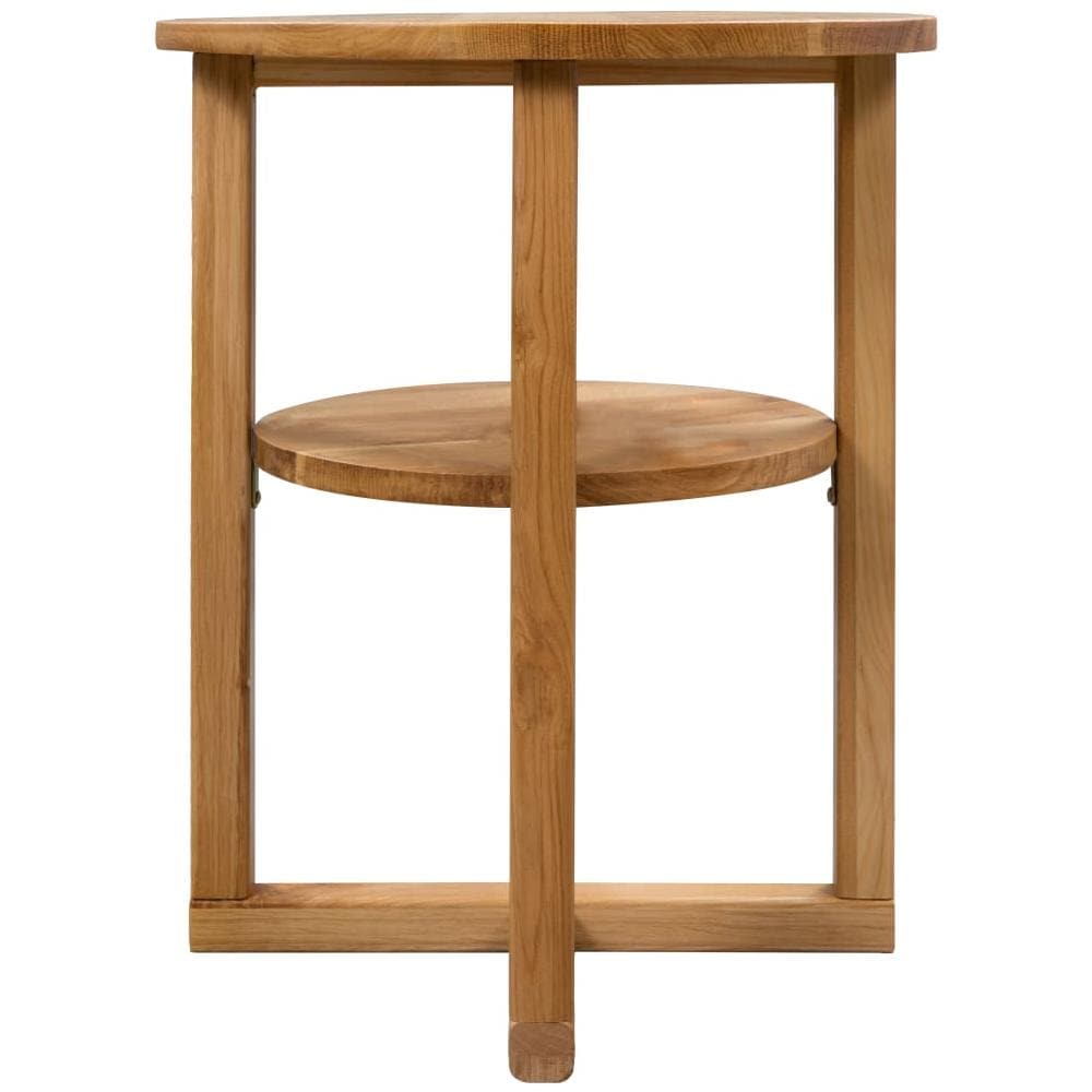 Tavolino Di Servizio In Legno Massello Di Quercia 40x50 Cm - Foto 2