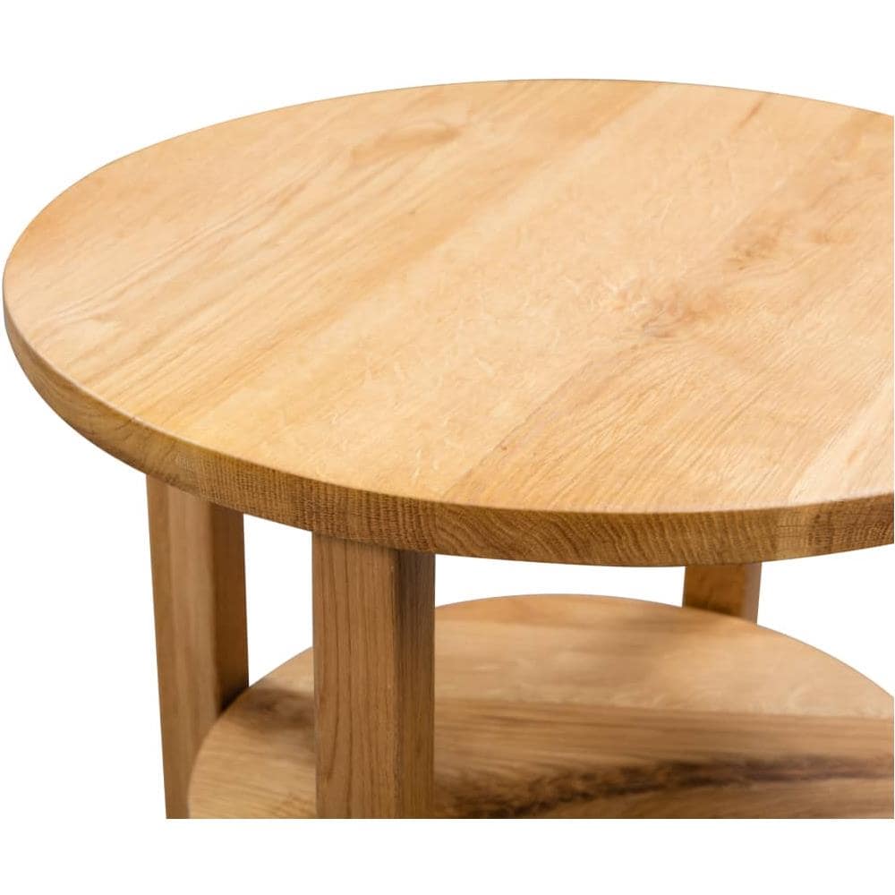 Tavolino Di Servizio In Legno Massello Di Quercia 40x50 Cm - Foto 8