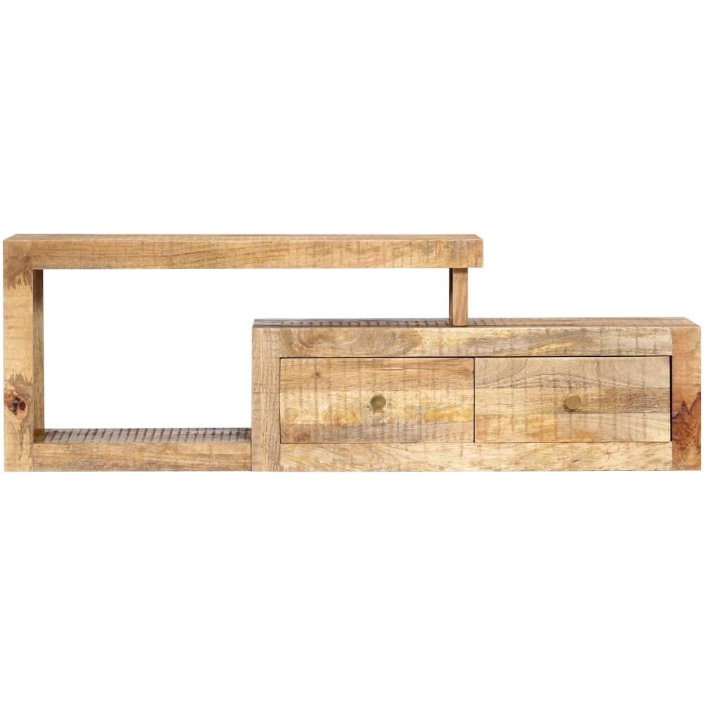 Mobile Porta Tv 120x30x40 Cm In Legno Massello Di Mango - Foto 2
