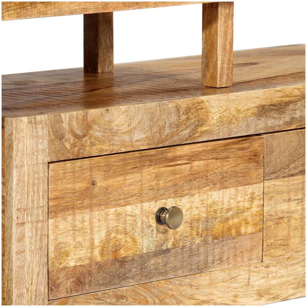 Mobile Porta Tv 120x30x40 Cm In Legno Massello Di Mango - Foto 14