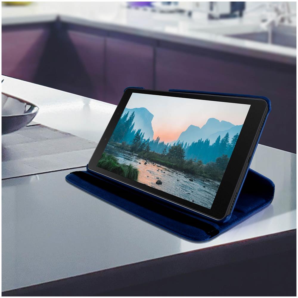Custodia Samsung Galaxy Tab A 8.0 2019 Supporto Regolabile 360° - Blu - Foto 2