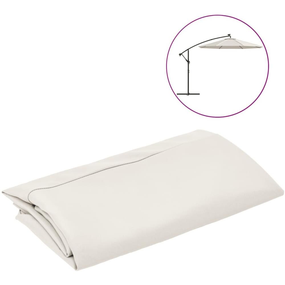 Telo di Ricambio per Ombrellone Bianco Sabbia 300 cm - Foto 1