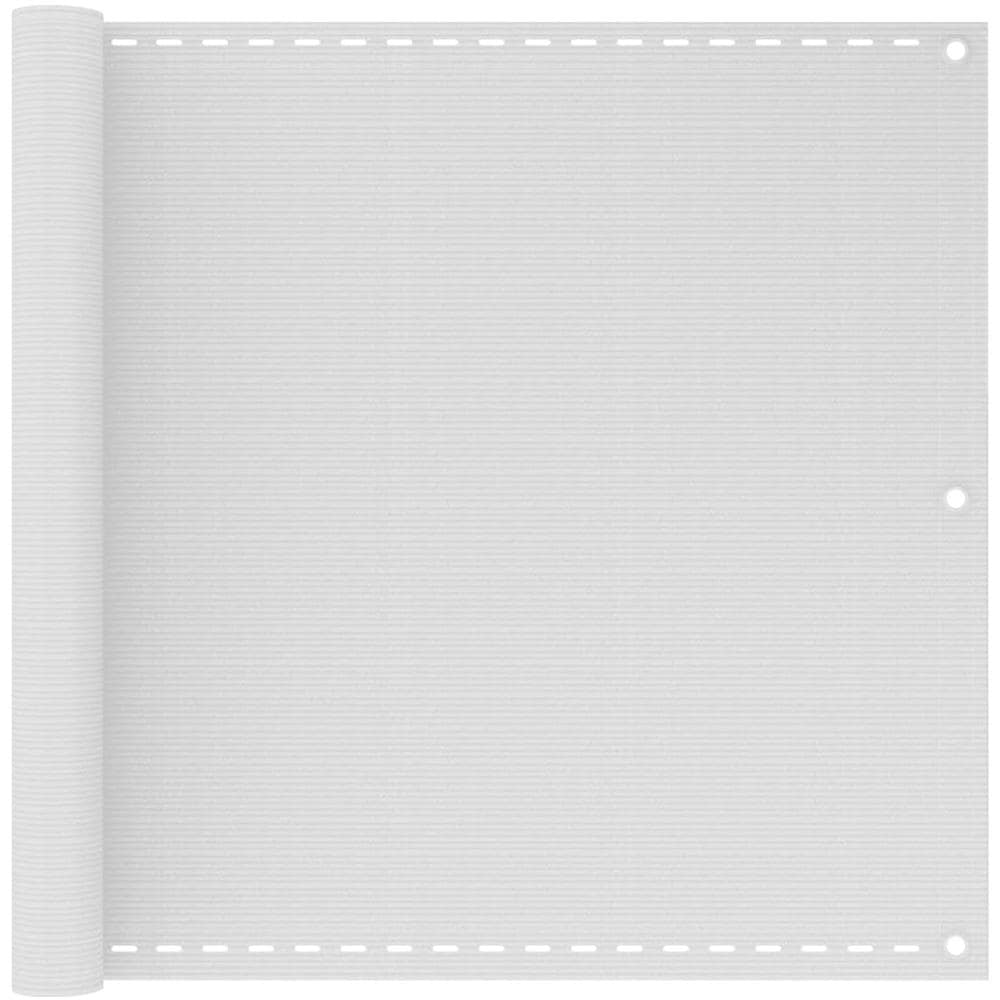 Paravento da Balcone Bianco 90x300 cm in HDPE - Foto 1