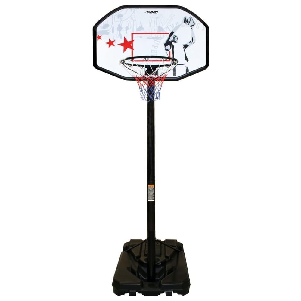 Canestro Basket Stand Regolabile Fast Break Nero Bianco Rosso - Foto 1