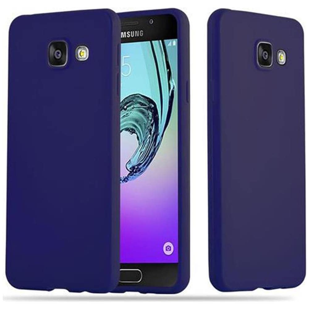 Custodia Compatibile Con Samsung Galaxy A3 2016 In Candy Blu Scuro - Coperchio Protettivo In Silicone Tpu Flessibile - Foto 1
