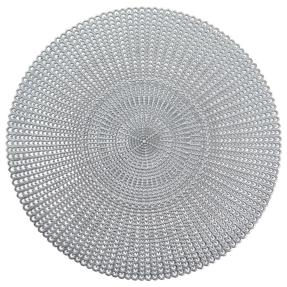 Tappetino Protettivo, Tovaglietta Decorativa - Colore Argento, Ø 41 Cm, Zeller - Foto 1