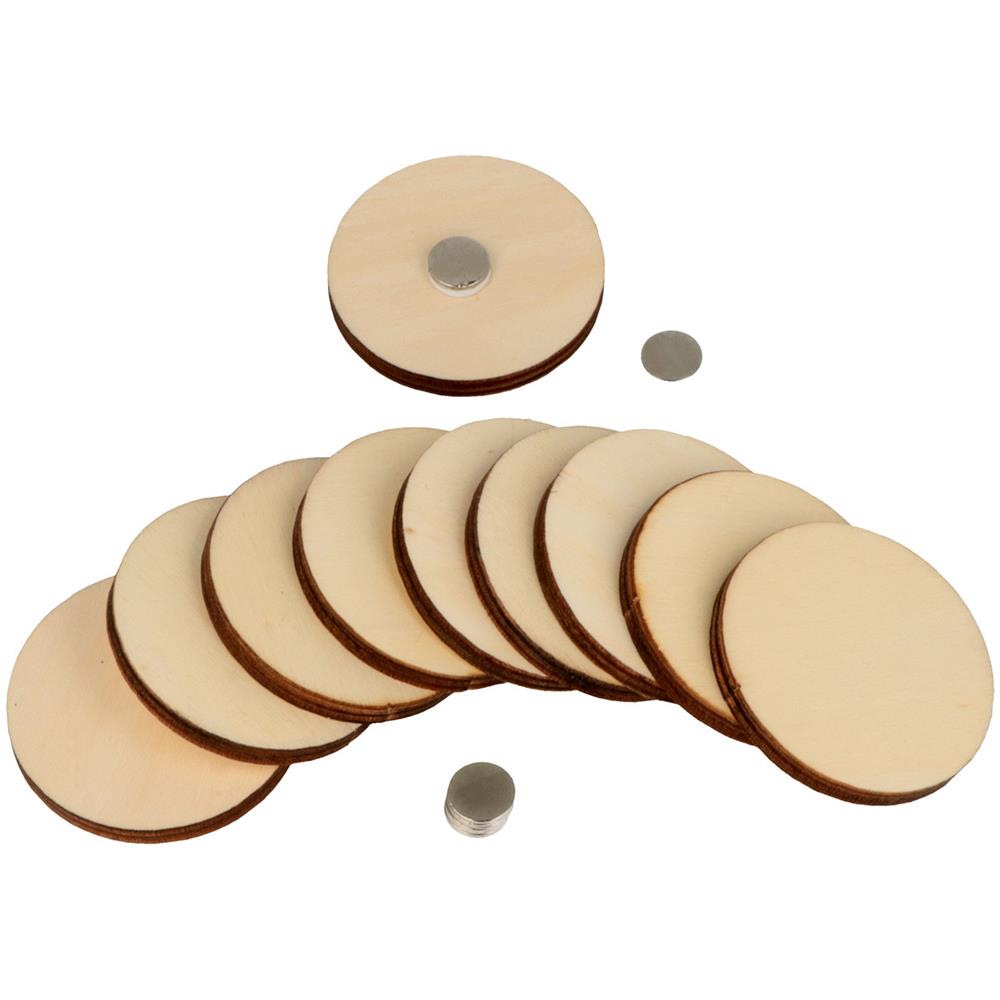 10 Magneti In Legno Da Personalizzare - Foto 1