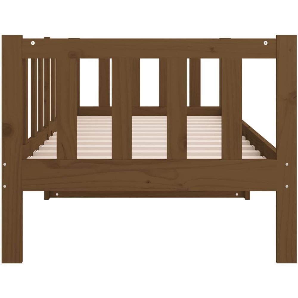 Dormeuse Miele 80x200 Cm In Legno Massello Di Pino - Foto 2