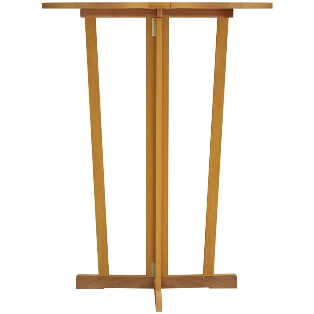 Tavolo Da Bar Pieghevole 90x65x105 Cm In Legno Massello Di Teak - Foto 3