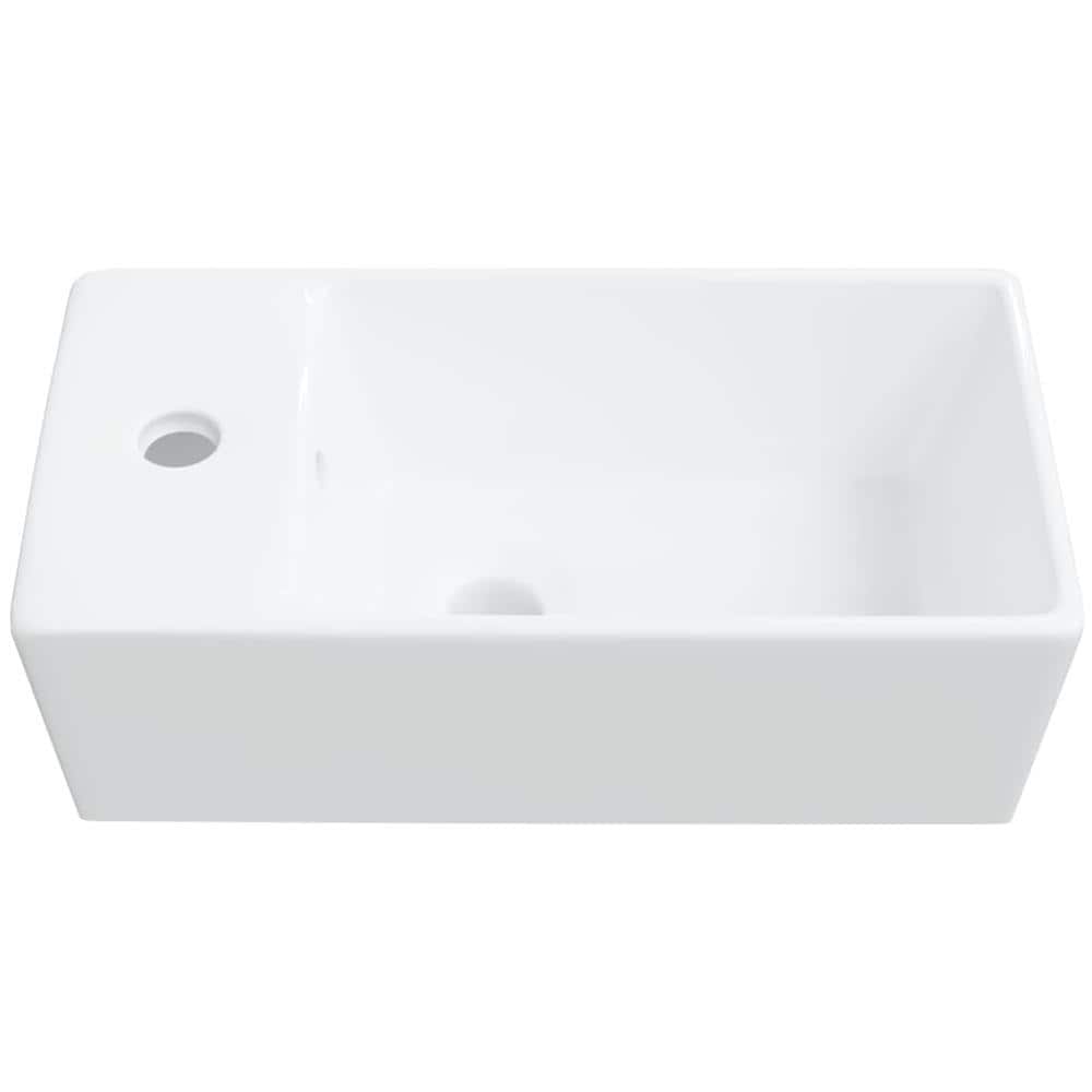 Lavandino Bianco 48x25x15 cm in Ceramica - Foto 7
