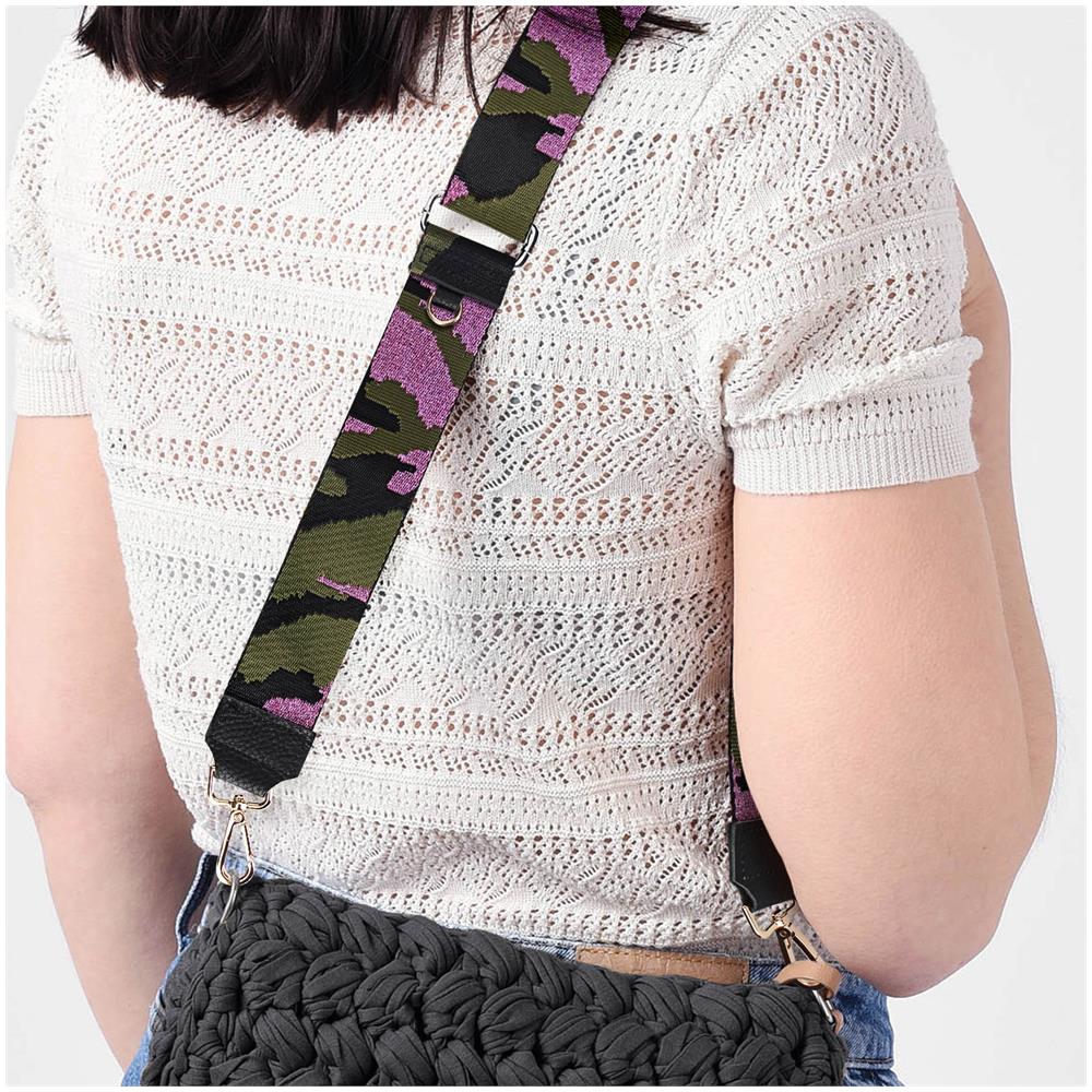 Tracolla Per Telefono, Collezione Glit Camo Kaki / Rosa - Foto 2