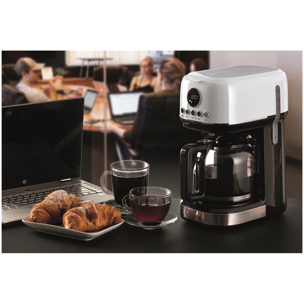 Macchina da caffè con filtro Moderna Caffè americano Capacità fino a 15 tazze Base riscaldante Display LCD - Foto 2