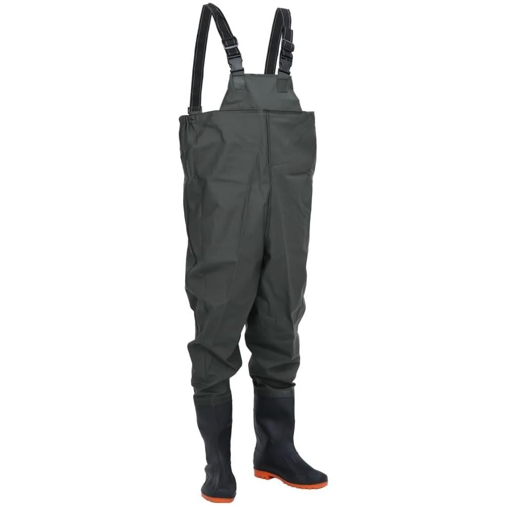 Wader da Pesca con Pettorina e Stivali Verde Scuro Taglia 46 - Foto 1