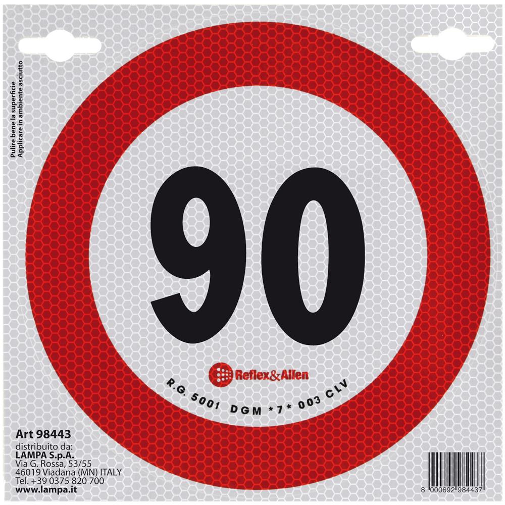 98443 Contrassegno Limite Velocita' 90 Km-h - Foto 2