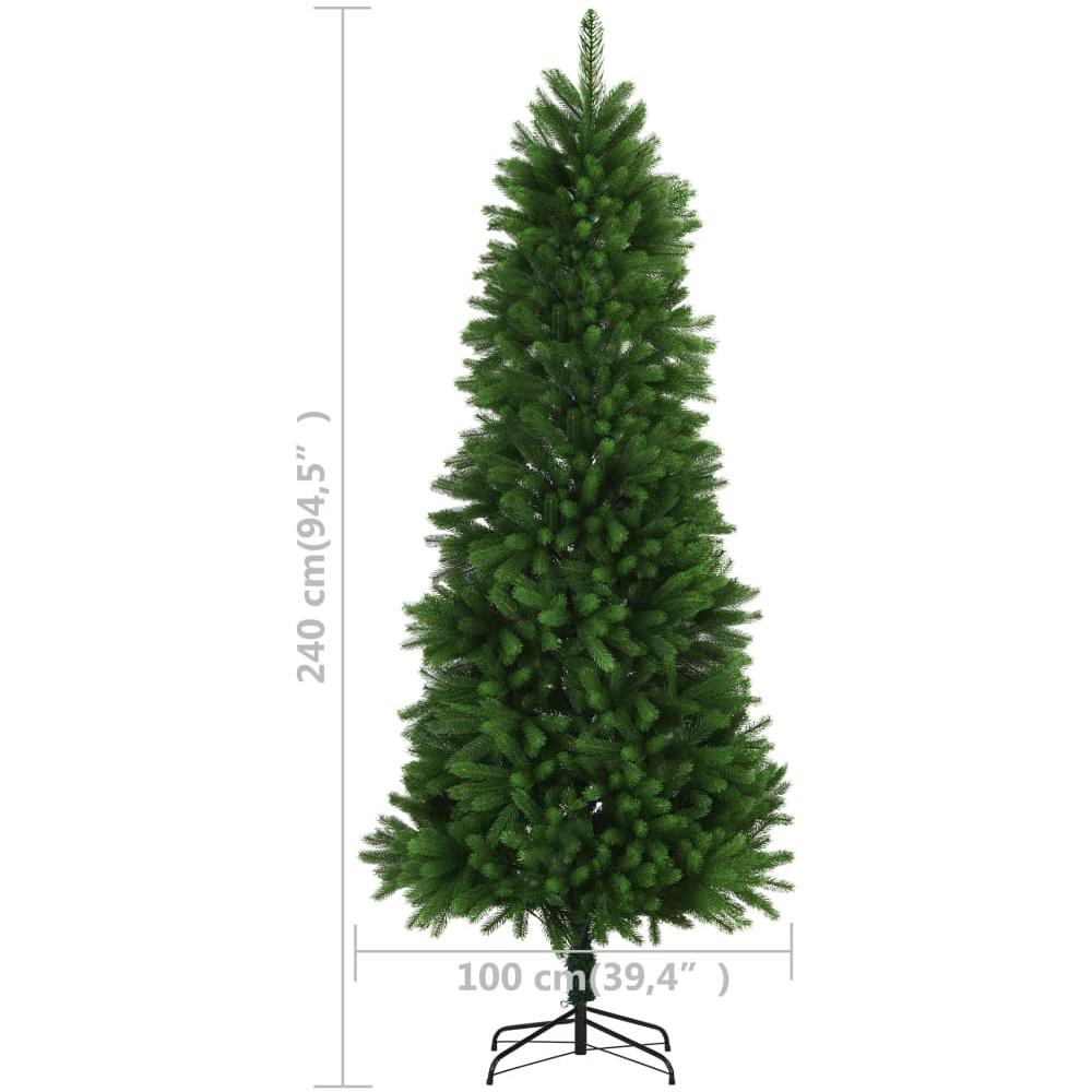 Albero di Natale Artificiale Realistico con Punte 240 cm Verde - Foto 13