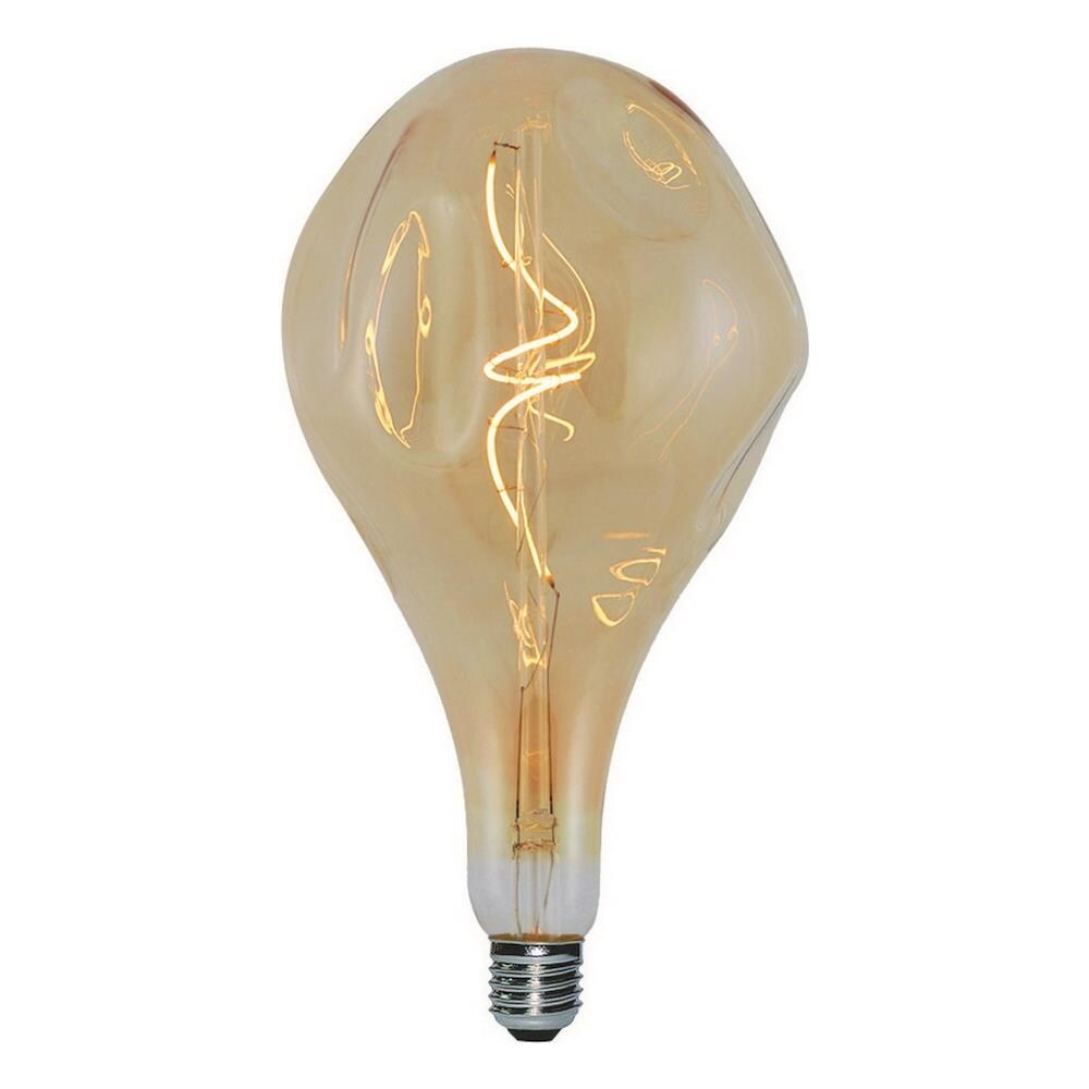 Lampadina Maxi Curved Bumped, Decorativa, Con Filamento A Spirale, Oro In Vetro, 16,5 X 16,5 X 30 Cm, 1 X E27, 5w, 250lm, 2000k, 240v - Foto 1