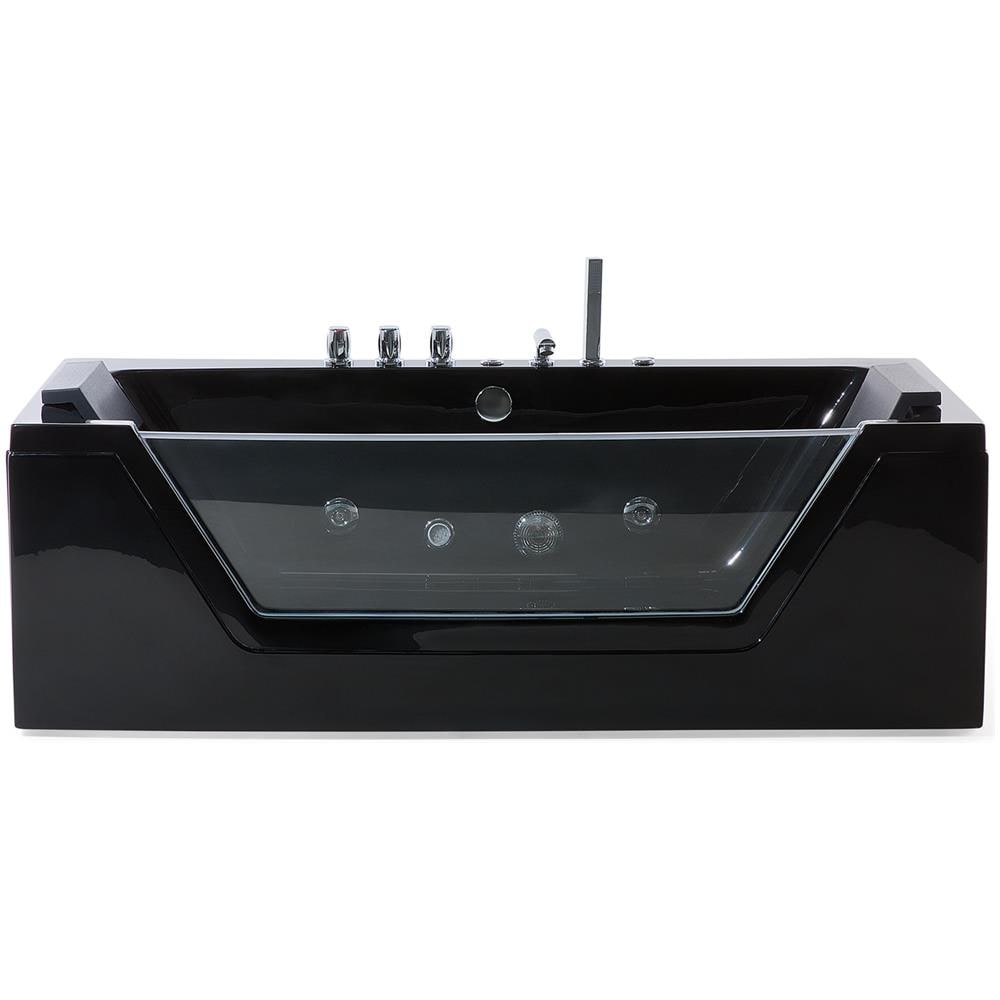 Moderna Vasca Idormassaggio Nera Con Led 150 Cm Samana - Foto 1