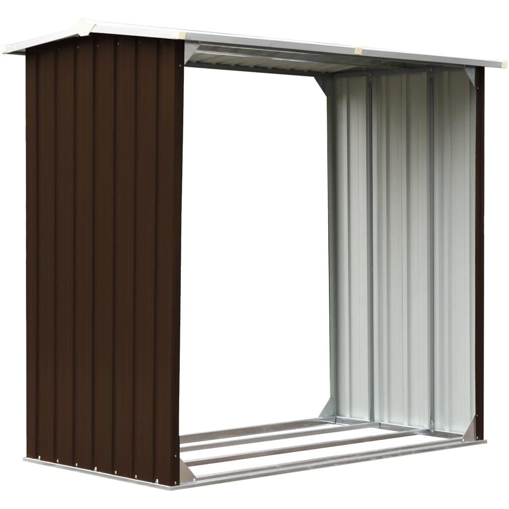 Capannone in Acciaio Zincato 172x91x154 cm Marrone - Foto 1