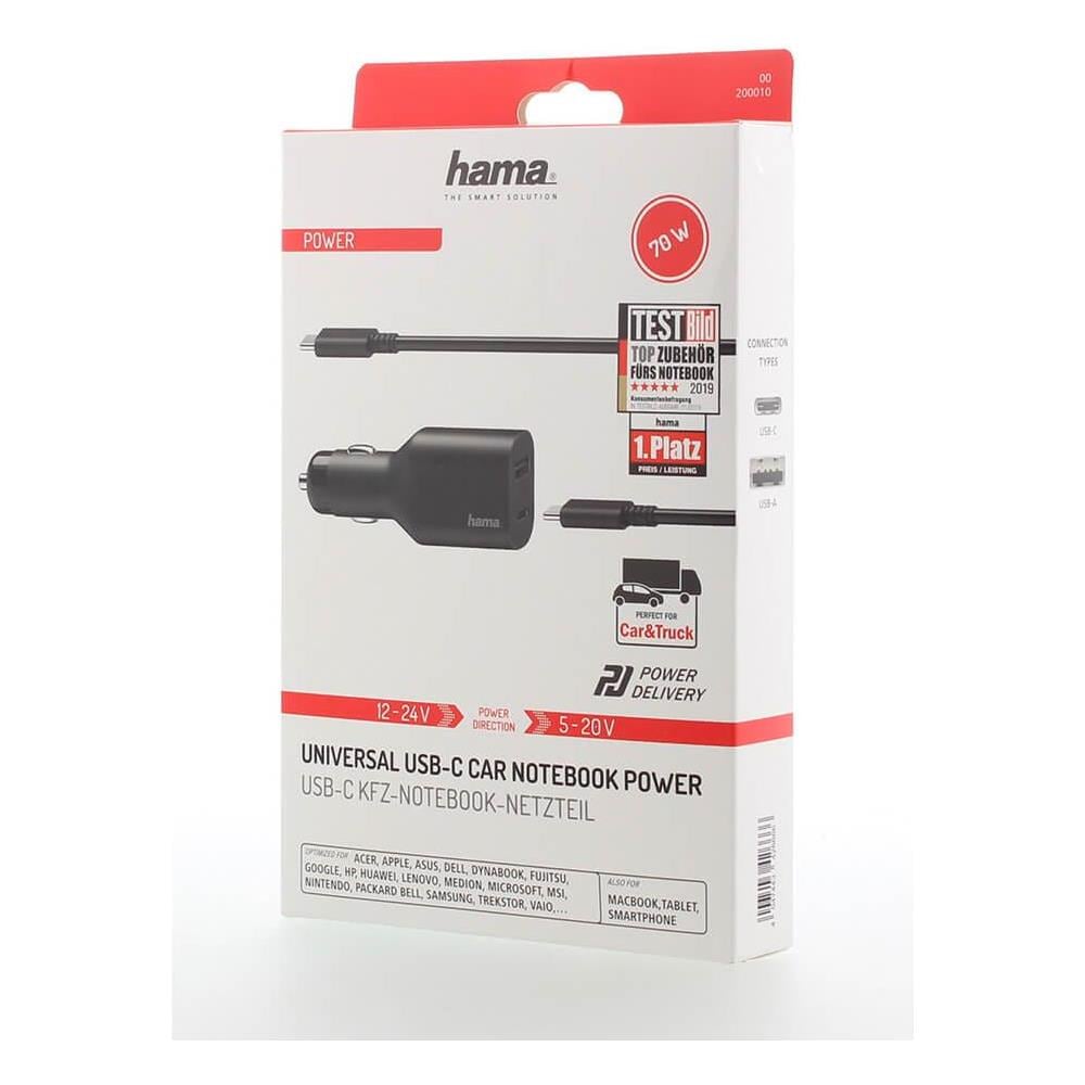 Alimentatore Notebook Usb-c Auto 12-24v 5-20v / 70w - Foto 2