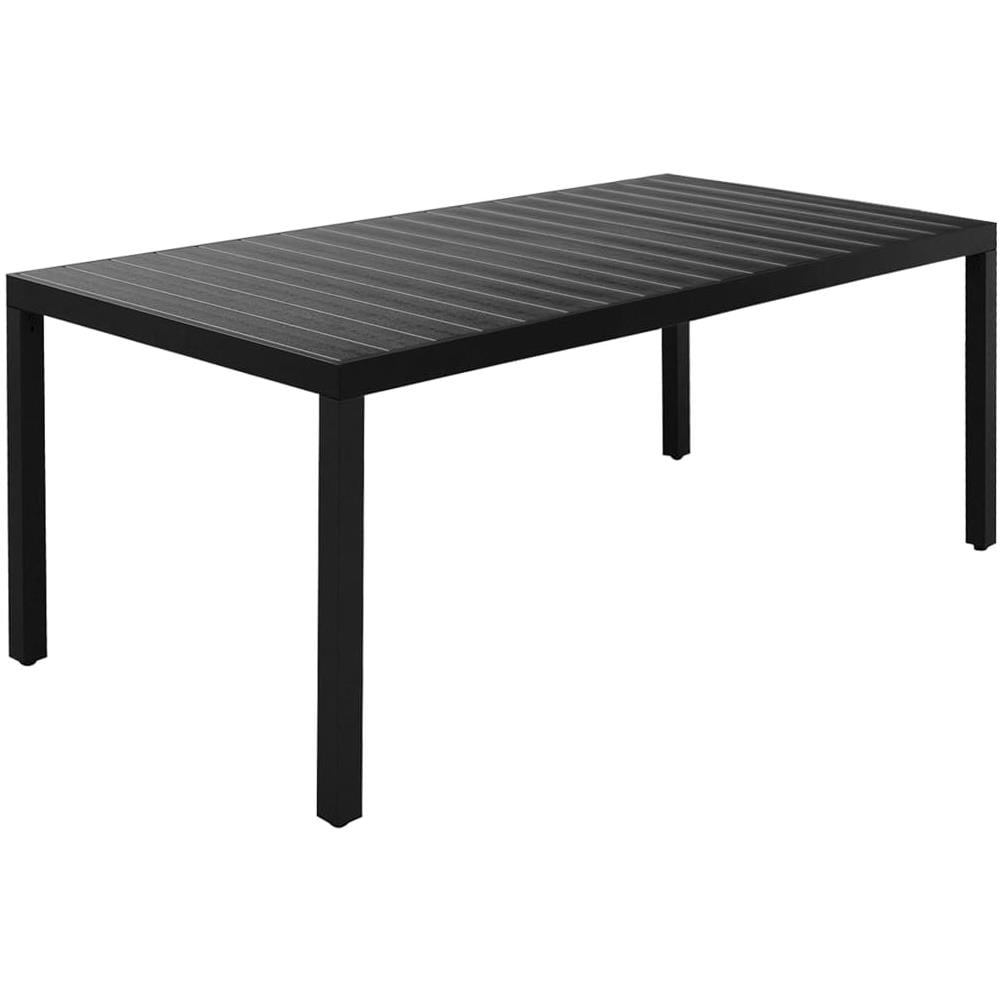 Set Da Pranzo Da Giardino 7 Pz Nero - Foto 8