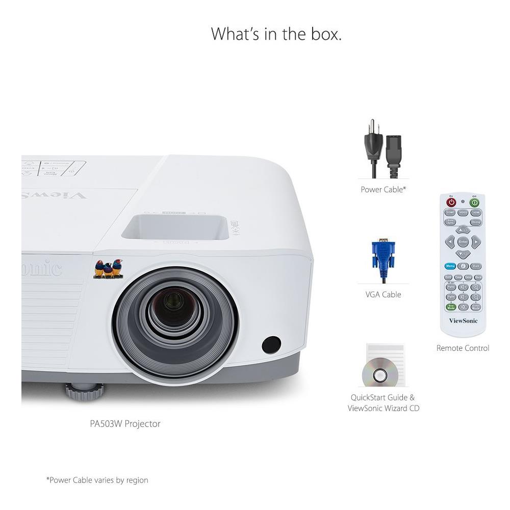 Proiettore PA503W DLP WXGA 3600 ANSI lm Rapporto di Contrasto 22000:1 HDMI / VGA - Foto 7