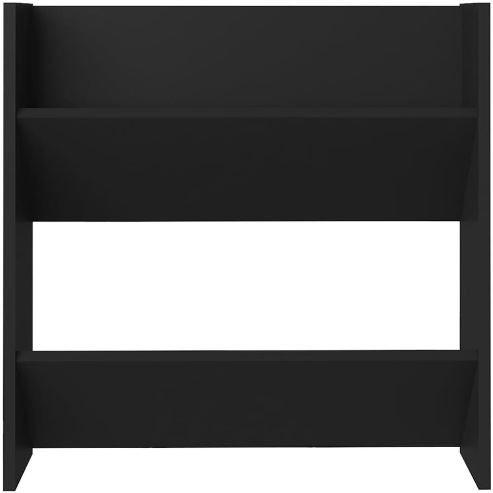 Scarpiera a Muro Nera 60x18x60 cm in Legno Multistrato - Foto 2