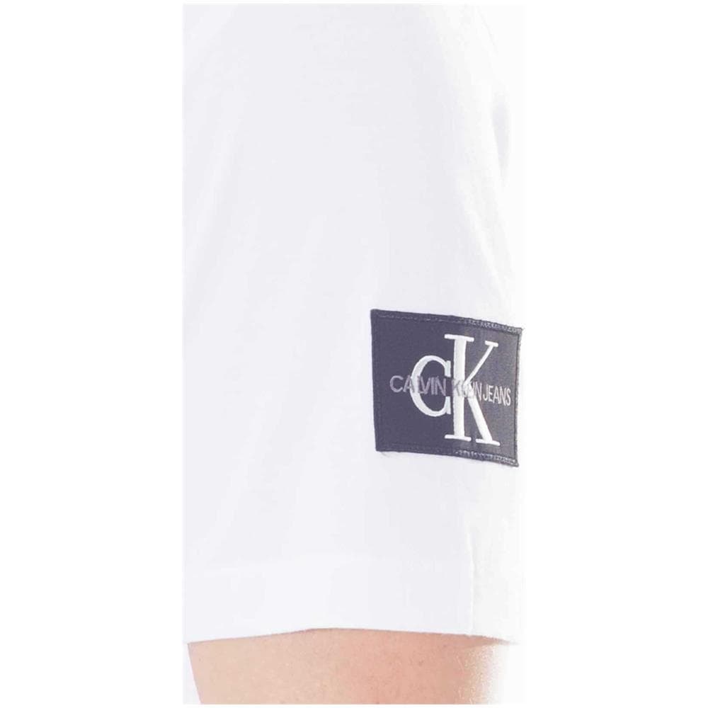 T-shirt Uomo Bianca Con Badge Logo - Foto 4