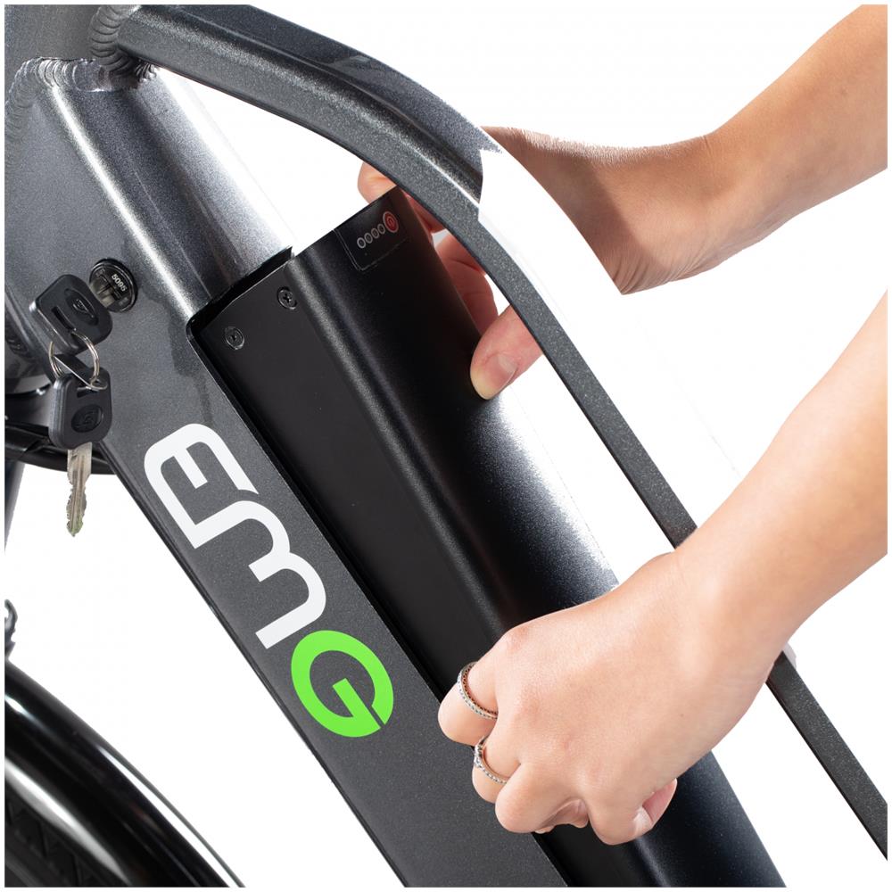 Bicicletta Elettrica E-Bike Queen 26 Ruote 26" Telaio in Alluminio Colore Grigio - Foto 2