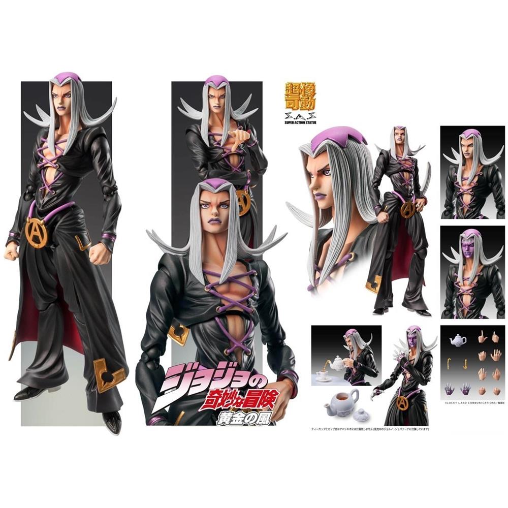 Medicos Super Action Statue Jojo Bizarre Adventures Golden Wind Leone Abbacchio - Foto 1