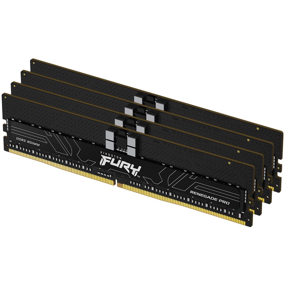 FURY 128GB 4800MT /s DDR5 ECC Reg CL36 DIMM (Kit da 4) Renegade Pro PnP - Foto 1