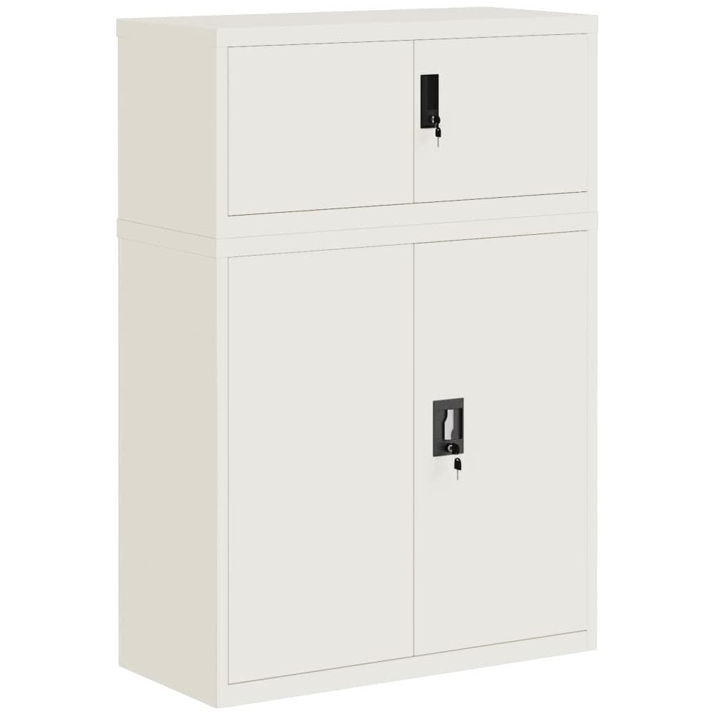 Armadio Classificatore Bianco 90x40x130 Cm In Acciaio - Foto 2