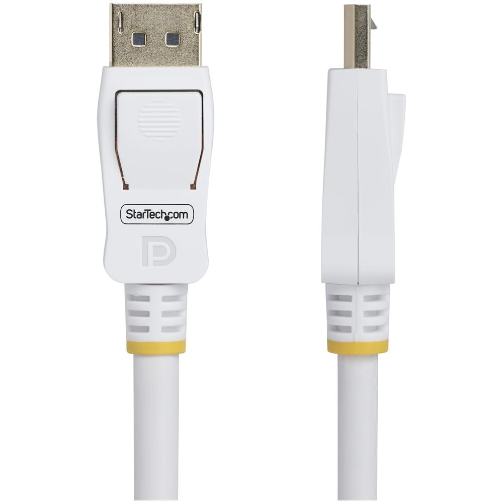 Cavo DisplayPort 1.2 certificato VESA bianco da 1,8 m, 4K 60 Hz, 21,6 Gbps, connettori DP a scatto, cavo DisplayPort DP 1.2, cavo monitor DP, M /M - Foto 2