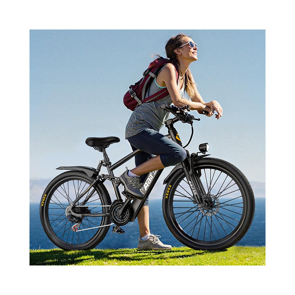 Bicicletta Elettrica 26 Pollici E-bike 250w Batteria 36v13ah 21 Velocità Autononomia 25-50km Gt900 Nero - Foto 8
