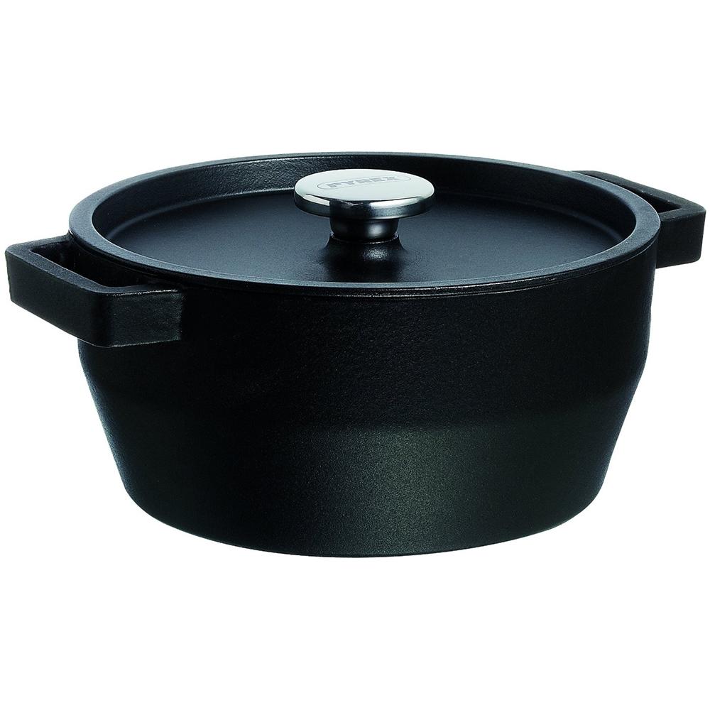 Cocotte 2 Maniglie con Coperchio ad Induzione 28 cm Antracite - Foto 2