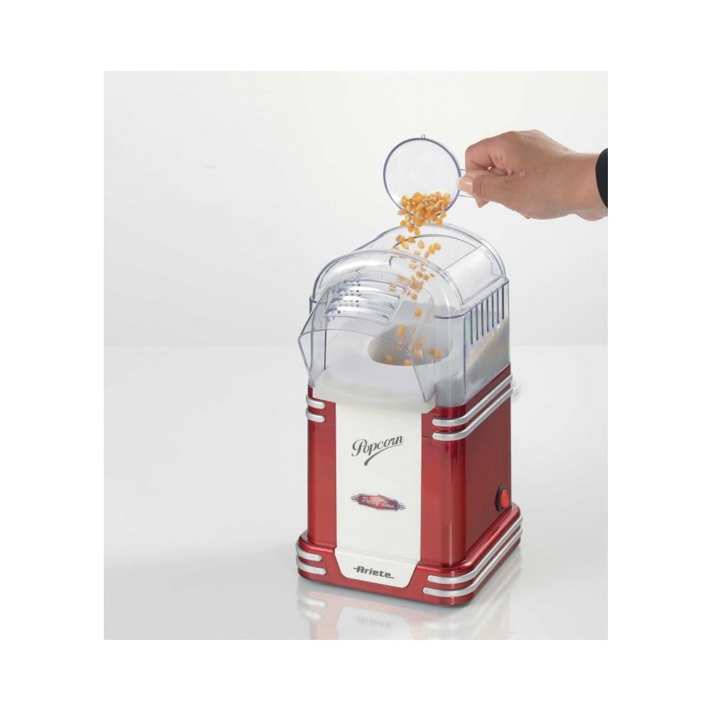 Pop Corn Popper Party Time Macchina per il Popcorn Potenza 1100 Watt Colore Rosso - Foto 7