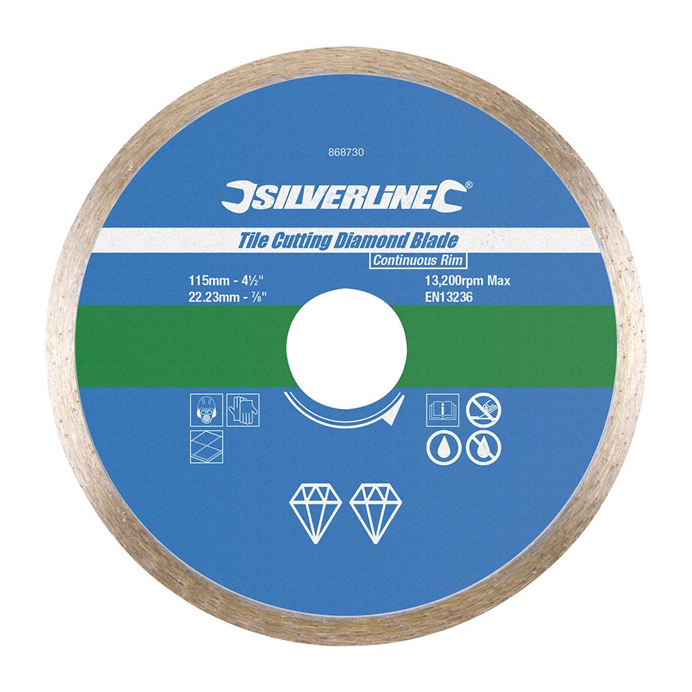 Lama A Disco Diamantata Per Smerigliatrice Per Taglio Piastrelle 115mm - Foto 2