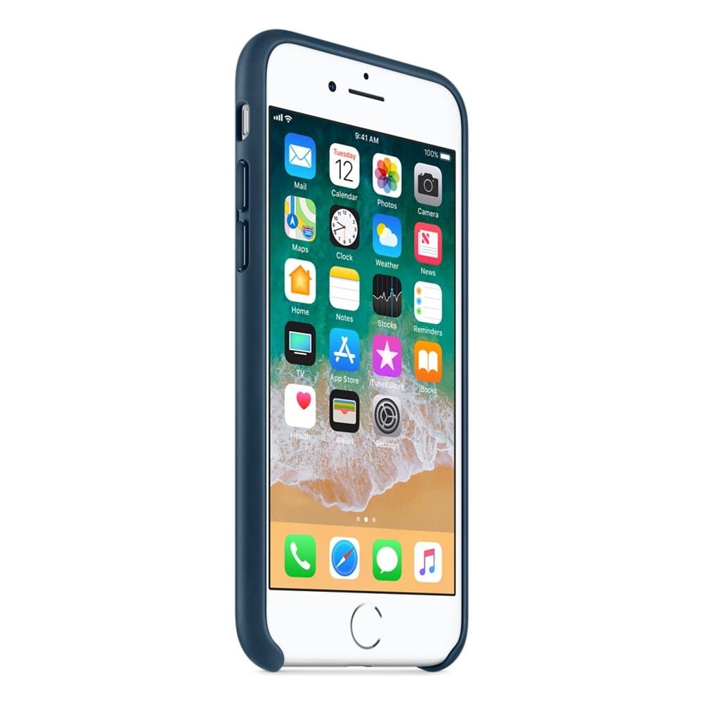 custodia in pelle per iphone 8 / 7 - blu elettrico custodia in pelle per iphone 8 / 7 - blu elettrico