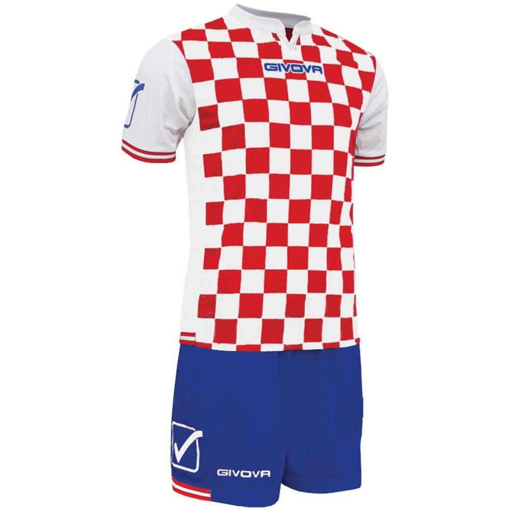 Kit Competition Mc Rosso / azzurro Uomo Completino Calcio Calcetto Torneo Scuola Sport - Taglia Xl - Foto 1