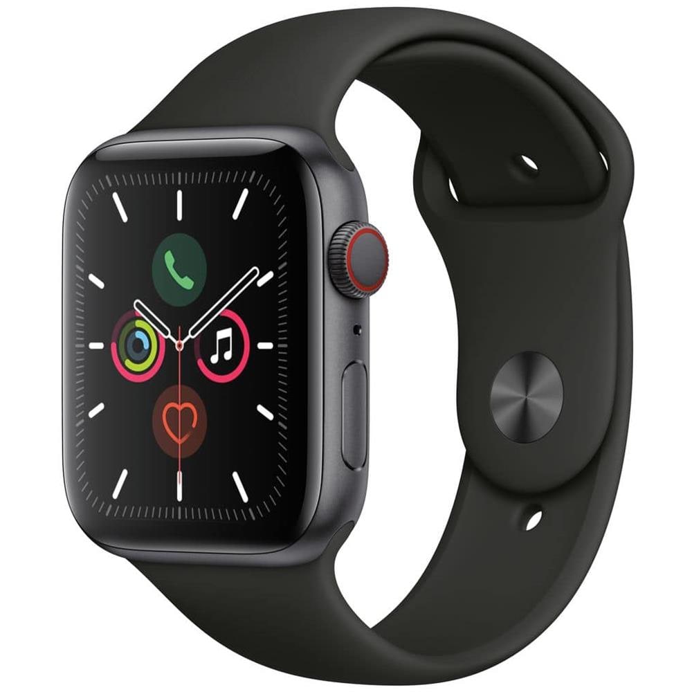 APPLE - [Ricondizionato SILVER] Watch 5 44 mm Impermeabile 5ATM GPS +  Cellular 32GB WiFi / Bluetooth con Cinturino Sport Nero Antracite - ePRICE